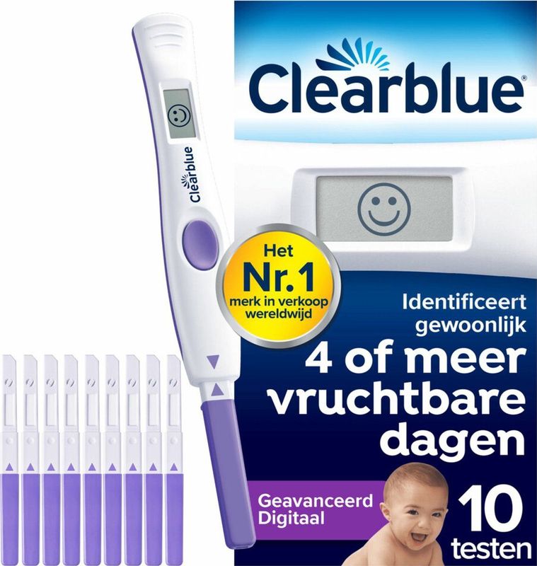 3x Clearblue Ovulatietest Digitaal Geavanceerd 10 stuks