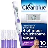 Clearblue Geavanceerde Digitale Ovulatietestset - 1 Digitale Houder En 10 Testen