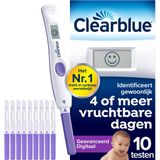 Clearblue Geavanceerde Digitale Ovulatietestset - 1 Digitale Houder En 10 Testen