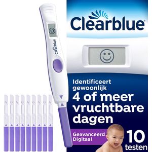 Clearblue ovulatietest geavanceerd digitaal 1 houder + 10 testen