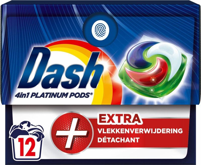 Dash - Wasmiddelcapsules 4in1 Platinum Pods - Regular - 12 Wasbeurten