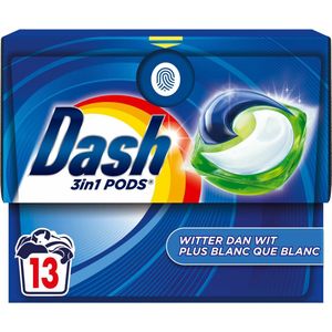 Dash - 3in1 PODS - Wasmiddelcapsules - Witter dan Wit - 13 Wasbeurten