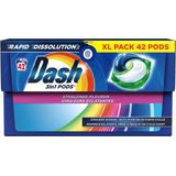 Dash Wasmiddelcapsules 3in1 Pods Stralende Kleuren 42 stuks