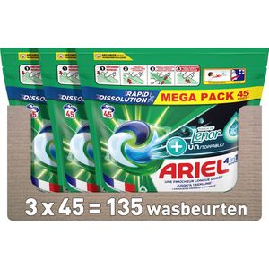 Ariel 4in1 PODS wasmiddelcapsules +Touch Of UNS - 3 x 45 wasbeurten - 135 wasbeurten