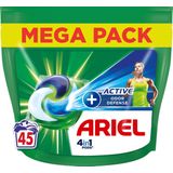 Ariel 4in1 Wasmiddel Pods + Actieve Geurbestrijding - 45 Wasbeurten