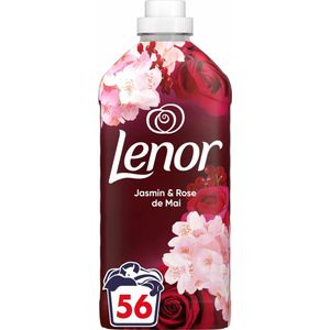 2+2 gratis: Lenor Wasverzachter Jasmijn & Rose de Mai 56 Wasbeurten 1176 ml