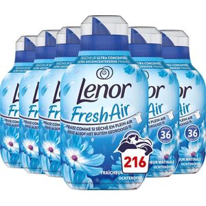 Lenor - Fresh Air - Wasverzachter - Ochtendfris - 6 x 36 Wasbeurten - Voordeelverpakking
