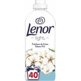 2e halve prijs: Lenor Wasverzachter Katoen Fris 40 Wasbeurten 840 ml