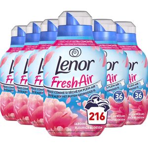 Lenor Fresh Air Wasverzachter - Bloesem - 6 x 36 Wasbeurten - Voordeelverpakking