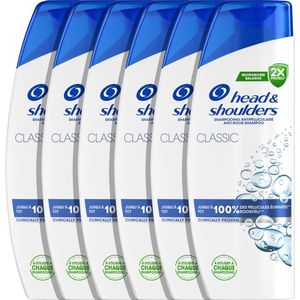 Head & Shoulders Classic - Anti-roos Shampoo - Fris Gevoel Voor Dagelijks Gebruik - Voordeelverpakking 6 x 300 ml