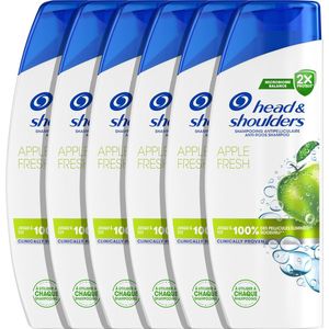 Head & Shoulders Apple Fresh - Anti-Roos Shampoo - Voor Dagelijks Gebruik - Elk Haartype - Voordeelverpakking 6 x 300 ml