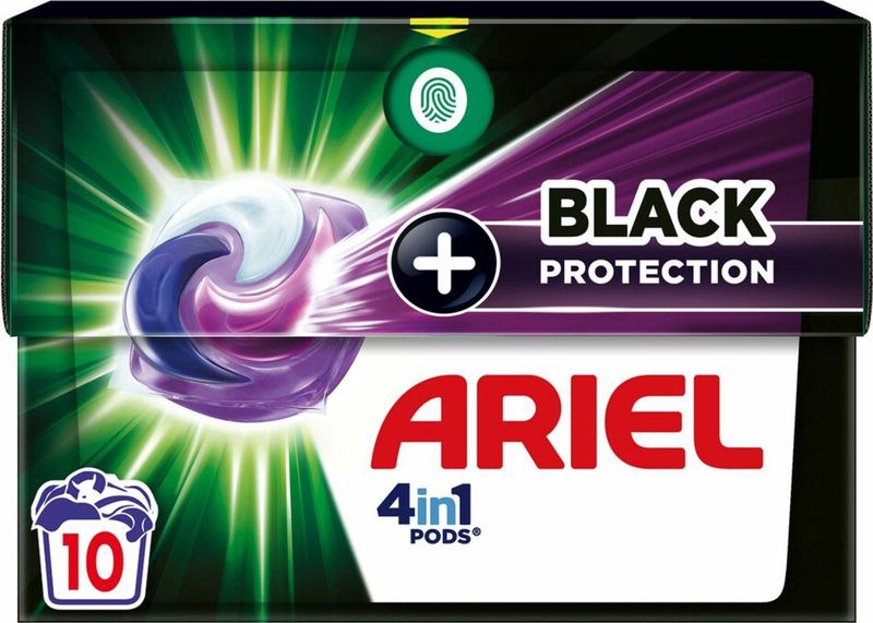 Ariel 4in1 pods Wasmiddel black protection 4x 10 Wasbeurten