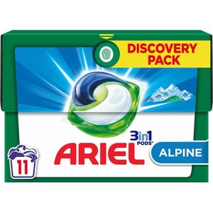 2+2 gratis: Ariel 3in1 Pods Wasmiddelcapsules Alpine 11 stuks
