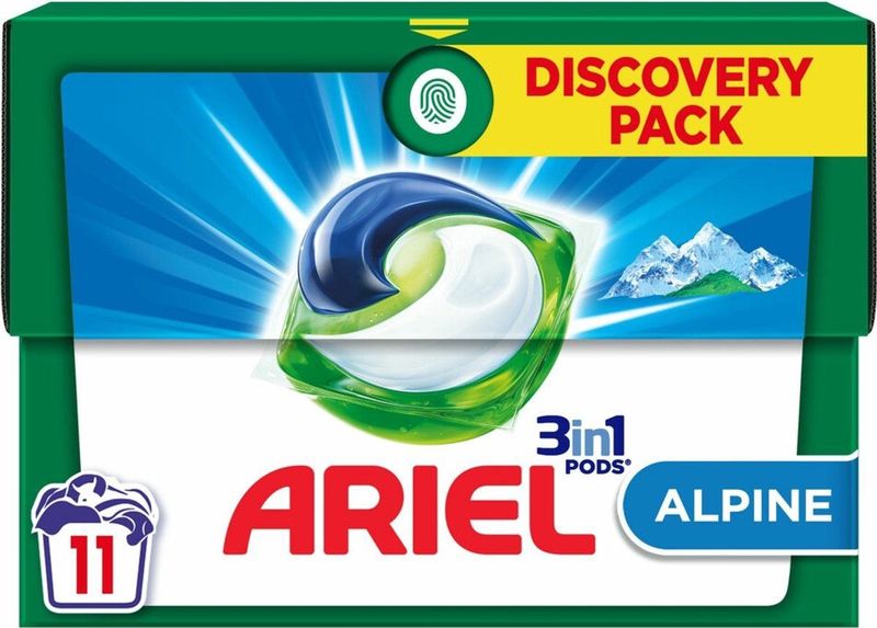Ariel - 3in1 Pods - Wasmiddelcapsules - Alpine - 11 Wasbeurten