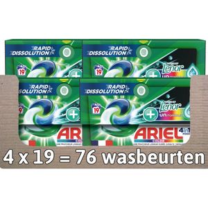 Ariel - 4in1 Wasmiddel Pods - Color - 19 Stuks - Met Lenor Unstoppables