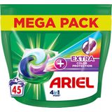 Ariel 4in1 PODS Wasmiddel Pods + Extra Kleurbescherming en Vezelbescherming- 3 x 45 Wasbeurten