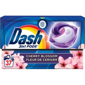 2e halve prijs: Dash Wasmiddelcapsules 3in1 Pods Kersenbloesem 37 stuks