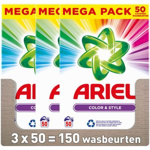Ariel - Kleur Waspoeder - 3 kg - 50 Wasbeurten - Anti-residu Technologie