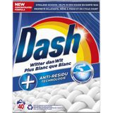 Dash - Witter dan Wit - Waspoeder - Wit - 40 Wasbeurten