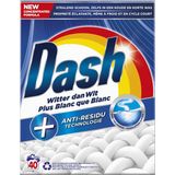 Dash - Witter dan Wit - Waspoeder - Wit - 40 Wasbeurten