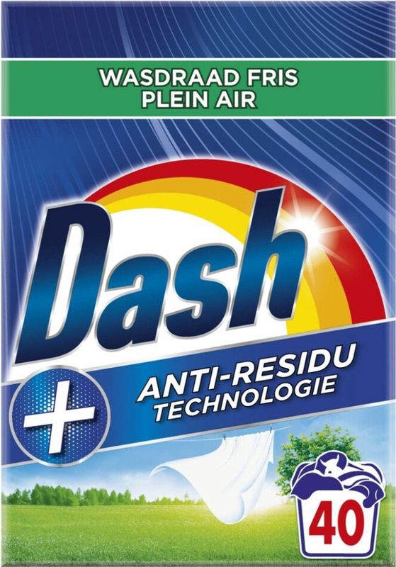 Dash - Waspoeder - Witte en Gekleurde Was - Wasdraad Fris - 40 Wasbeurten