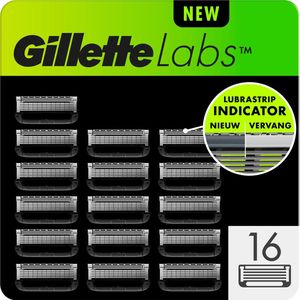 GilletteLabs with exfoliating bar en heated razor navulmesjes - 16 stuks