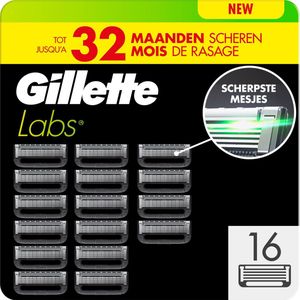 GilletteLabs - With Exfoliating Bar En Heated Razor - 16 Scheermesjes Van Gillette