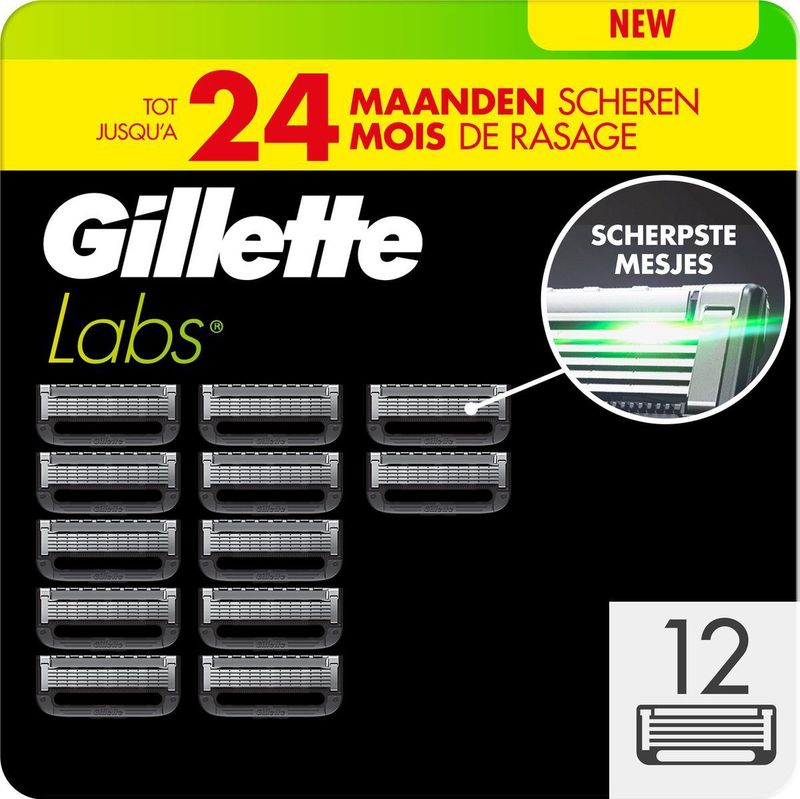 GilletteLabs Navulmesjes 12 Stuks