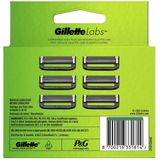 GilletteLabs - With Exfoliating Bar En Heated Razor - 6 Scheermesjes Van Gillette