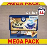 Lenor Wasmiddel Pods - Gouden Orchidee - 4 x 16 Capsules - Voordeelverpakking