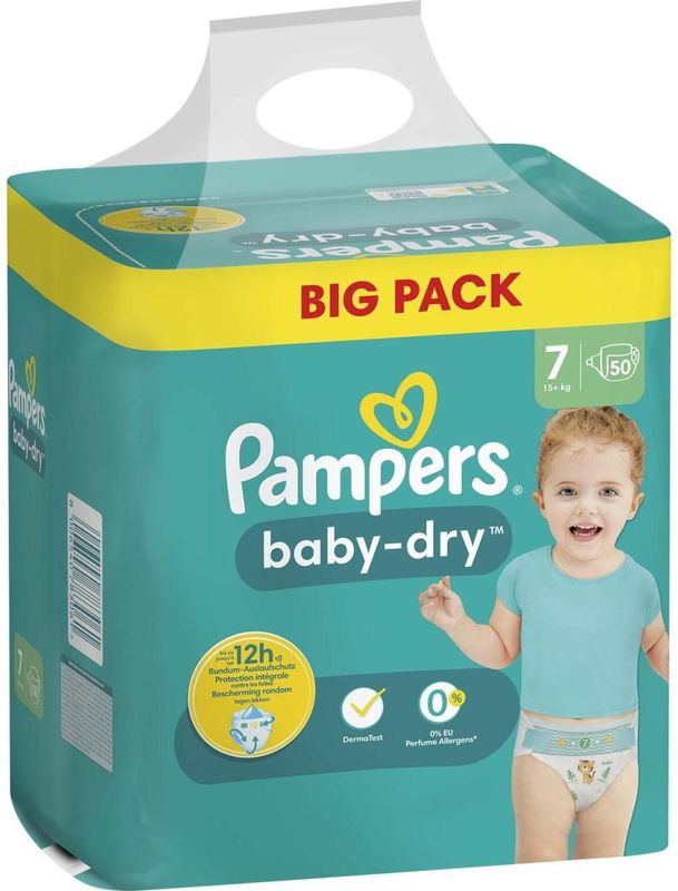 Pampers - Baby Dry - Maat 7 - Big Pack - 42 stuks - 15+ KG