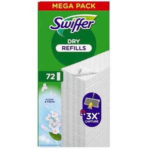 Swiffer Vloerreiniger Droge Vloerdoekjes - Navullingen 72 stuks