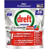 Dreft - Professional - Alles-in-één Vaatwascapsules - 59 Stuks
