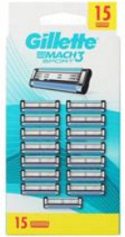 Gillette - Mach 3 Sport - Scheermesjes - 15 Stuks