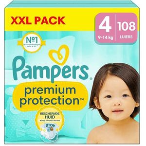 Pampers - Premium Protection - Luiers - Maat 4 - XXL Verpakking - 108 Stuks