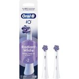 Oral-B - iO Radiant White Opzetborstels - Wit - 2 Stuks