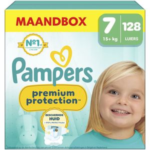 Pampers Premium Protection Luiers - Maat 7 - 128 Stuks - 15kg+