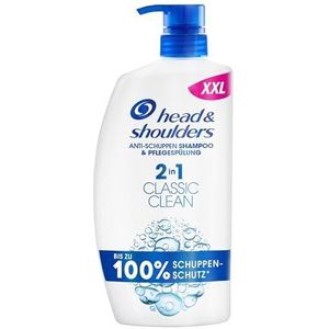 Head & Shoulders Classic Clean 2-in-1 anti-roos shampoo, 2-in-1, pompdispenser 800 ml, tot 100% roosbescherming, klinisch getest voor alle haartypes en