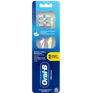 Oral-B - Pro-Clean - Tandenborstel - Medium - 2 Stuks