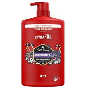 Old Spice - Night Panther - 3-in-1 Douchegel - 1000 ml - Diepe Reiniging