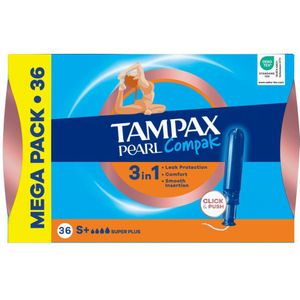 Tampax - Pearl Compak Super Plus - Tampons - 4 x 36 stuks