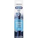 Oral-B - iO Ultimate Clean - Opzetborstels - Zwart - 2 Stuks