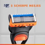 Gillette - Fusion5 Scheermes - 1 Handvat + 2 Navulmesjes - Glad Scheerresultaat