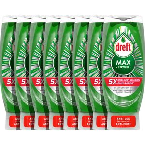 Dreft MaxPower Vloeibaar Afwasmiddel - 8 x 450ML