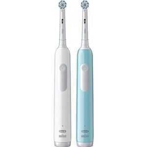 Oral-B - Pro 1 Duo - Elektrische Tandenborstel - White & Blue