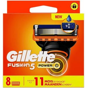 Gillette Fusion Power Scheermesjes - 8 stuks