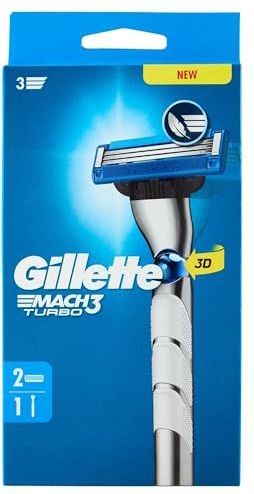 Gillette - Mach3 Turbo - Scheermesjes - 1 Handvat + 2 Mesjes
