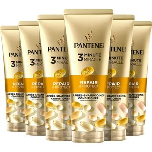 Pantene Pro-V Repair & Protect 3 Minute Miracle Conditioner - voor Droog, Beschadigd haar - Voordeelverpakking 6 x 220ml