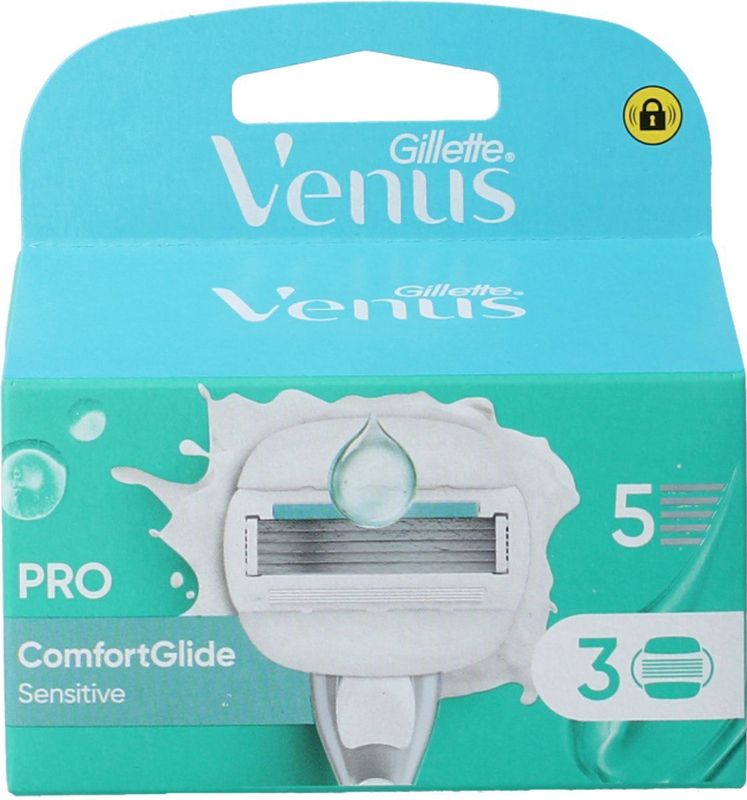 Gillette - Comfortglide Sensitive - Scheermesjes - Met Scheergelkussentje