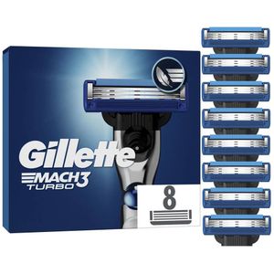 Gillette Mach3 Turbo - Scheermesjes - 8 Stuks
